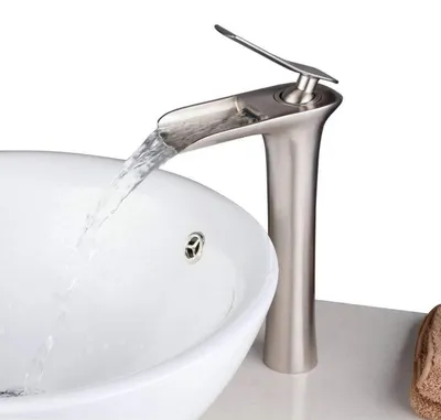 Obrázok produktu pre Umývač s výlevkou, vodovodný kohútik, stojací, jednopákový, keramická kartuša, niklová povrchová úprava, model BL9009NH, vysoký