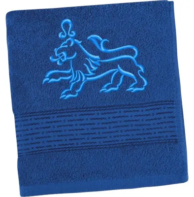 Immagine prodotto di Asciugamano in spugna con segno - 50x100 cm - Blu