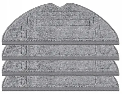 Produktbild von Wischpads für Roborock S7 MaxV und S8 Saugroboter - 4 Stück - Mikrofaser - 30 x 11,5 cm