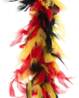 Produktbild von Federboa "Deutschland" 200 cm 45g | Schwarz Rot Gelb - Fan Artikel