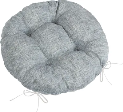 Produktbild von Sitzkissen LADA rund gesteppt - Durchmesser 40 cm - Grau