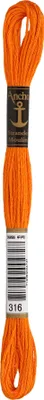 Produktbild von Anchor Sticktwist 4635000-00316 orange Stickgarn, 100 % Baumwolle
