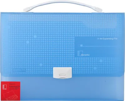 Image de Organiseur Marseille avec dossiers A3723 A4 Bleu