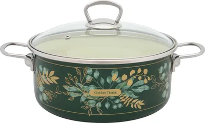 Obrázok produktu pre Hrniec, 4,75 l, so sklenenou pokrievkou Golden Times, smaltovaná, Metalac, 24 cm