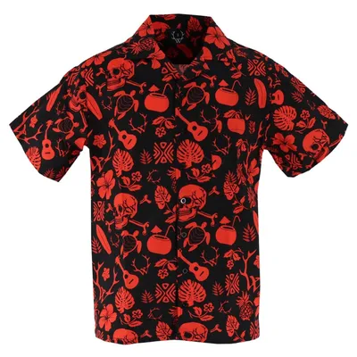 Produktbild von Frei.Wild – Rockn Roll - Hawaiihemd (red-orange)