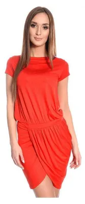 Produktbild von Damen Minikleid Party; Rot L/XL