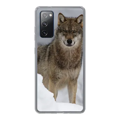 Produktbild von MuchoWow® Handyhülle Schutzhülle Hülle für Samsung Galaxy S20 FE Wolf - Schnee - Tiere Silikon Softcase Handy Hülle - Abdeckung