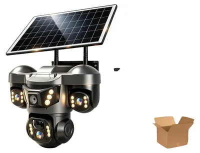 Obrázek produktu pro Bezpečnostní kamera, solárně napájená, s 360stupňovým záběrem, 4G kamera bez SIM karty