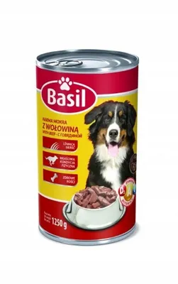 Zdjęcie produktu dla Karma mokra Basil 1250g z wołowiną dla psa 1szt.