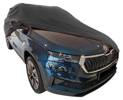 Image de Housse de voiture intérieure adaptée à Skoda Karoq Noir NEU Bâche de protection