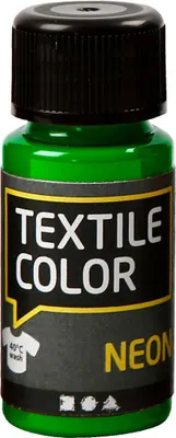 Image de Peinture textile opaque Textile Colour - Vert fluo, 50ml