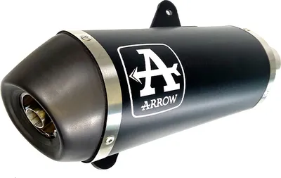 Zdjęcie produktu dla ARROW urban ciemny aluminiowy tłumik wsuwany i zaślepka do Piaggio Vespa gts 125i.e.