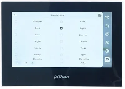 Produktbild von Video-Türsprechanlage – Schwarzer Bildschirm – 7-Zoll-Touchscreen – Freisprecheinrichtung – Kabelgebunden