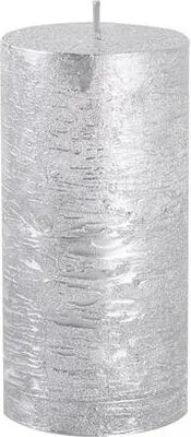 Obrázek produktu pro Svíčka Válec 6X12Cm, Stříbrná