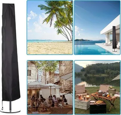 Productafbeelding van Beschermhoes voor parasols, 190 x 30/50 cm - Waterdicht, UV-bestendig