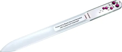 Obrázek produktu pro Skleněný pilník na nehty ApoLine s 13 kamínky Swarovski, 1 ks. Pilník