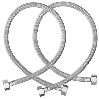 Imagen del producto de Mangueras flexibles, 2 unidades, 1/2 pulgada, 100 cm