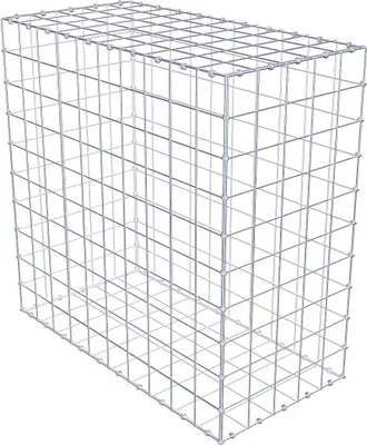 Produktbild von Gabione 100 cm x 100 cm x 50 cm (L x H x T), Maschenweite 10 x 10 cm, Spiralring