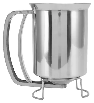 Pfannkuchenteig-Spender 850 ml, Edelstahl, mit Abzugshebel