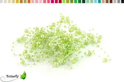 Produktbild von Perlengirlande 5St. x 1,3m, Farbauswahl:hell mint / pastelgrün 513