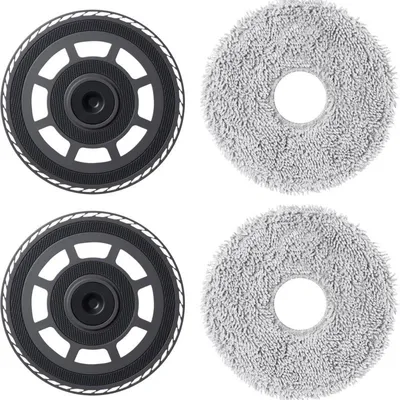 Immagine prodotto di INF Set di 2 supporti per mocio di ricambio per Dreame X50 Ultra, ABS e fibra