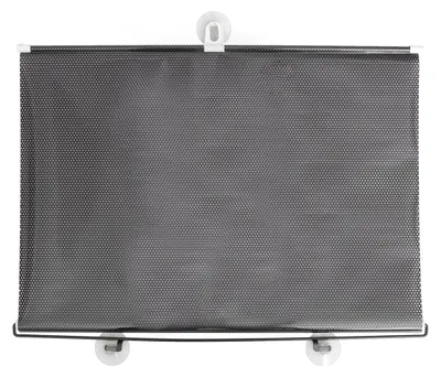 Blackout-Vorhang mit Saugnapf, 125 x 50 cm, PVC, schwarz, tragbar
