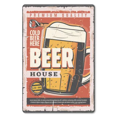 Produktbild von MuchoWow® Mauspad Mousepad Mannshöhle - Bier - Vintage - Zitate 40x60 cm - Mousepads - Maus Mat - Pad - Mausunterlage - Schreibtisch Accesoire