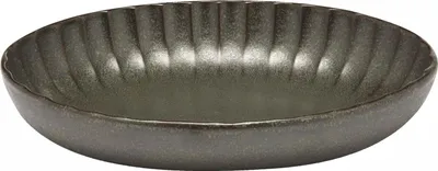 Produktbild von SERAX Inku Schüssel oval Inku Green, Länge: 190 mm, Breite: 130 mm