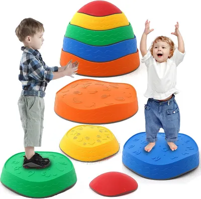 Produktbild von Puzzlematte Balanciersteine ​​für Kinder, 5-teilige Stapelsteine, Balanciersteine, rutschfeste Balanciersteine, Balanciersteine ​​zur Förderung von Gl