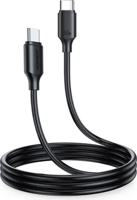 Zdjęcie produktu dla Joyroom USB - C na USB - C Kabel - czarny (60W, 480Mb / s, 1m) - czarny KP31051