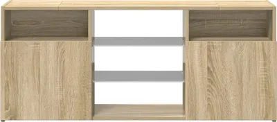 Produktbild von vidaXL TV-Schrank mit LED-Leuchten Sonoma-Eiche 120x30x50 cm