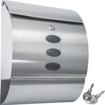 Produktbild von Okrúhla poštová schránka, nerezová oceľ 300 x 120 x 395 mm