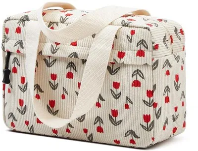 Produktbild von Große Corduroy Kosmetiktasche für Damen Reise