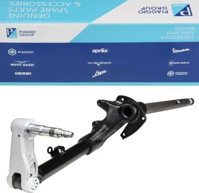 Zdjęcie produktu dla Widłacz przedni, oryginalny Piaggio, pasujący do modeli Vespa Primavera, Sprint 50, 125, 150. Numer części: 1C0003975