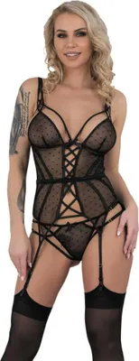 Image de CF Fordex corset à bretelles noir S/M