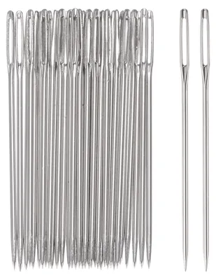 Nähnadeln mit großem Öhr, 200 Stück, 5,3 cm, Edelstahl