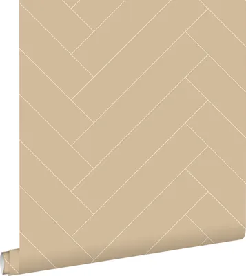 Zdjęcie produktu dla ESTAhome Tapeta motyw jodełki ciemny beż 50 x 900 cm