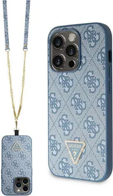Immagine prodotto di Guess Guhcp14Xp4Tdscpb Iphone 14 Pro Max 6.7 Niebieski/Blue Hardcase Crossbody 4G Metal Logo