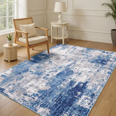 Zdjęcie produktu dla Dywan maszynowy, 90x150 cm, o abstrakcyjnym wzorze