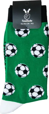 Produktbild von TwoSocks lustige Socken Fußball Socken Sportsocken, Motivsocken, Baumwolle Einheitsgröße