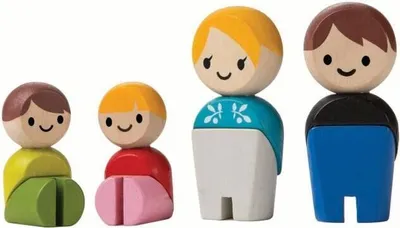 Produktbild von PlanToys Holzspielzeug Familie Ii (Europäisch)