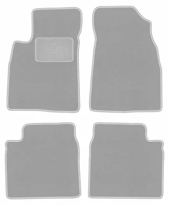 Productafbeelding van Velours automatten voor Kia Opirus 2002-2011 (sedan) – 4-delig, grijs, op maat – Wielganizator OSLO