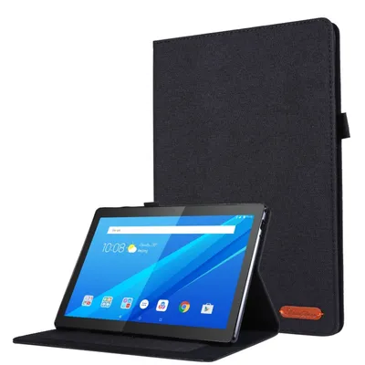 Zdjęcie produktu dla Etui na tablet König Design kompatybilne z Lenovo Tab P10 Fabric Smart Cover Case Black
