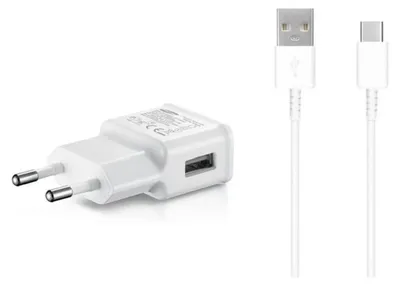 Obrázok produktu pre EP-TA200EWE + EP-DR140AWE Samsung 15 W cestovná nabíjačka + dátový kábel USB-C, biela