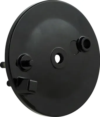Immagine prodotto di Schermo del freno posteriore, nero, senza foro, senza slot - Simson S51, S53, S70, S83