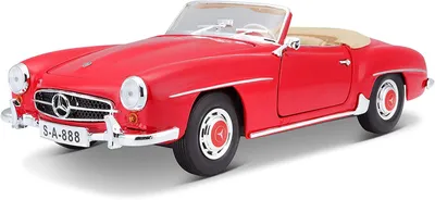 Immagine prodotto di Maisto 31824 - Automodello - Mercedes 190SL Cabrio '55 (rosso, scala 1:18)
