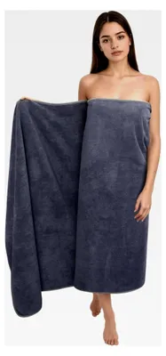 Produktbild von Badetuch groß XXL 100 x 200 cm Mikrofaser Baumwolle, weich und saugfähig