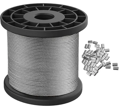 Immagine prodotto di Cavo in acciaio, zincato e rivestito in PVC, 1,5 mm x 100 m
