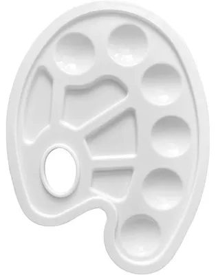Produktbild von Mischpaletten, Farbpaletten Malpalette, Farbmischpaletten mit Griffloch, Farbmischpalette zum Malen von Farbtönen, Un