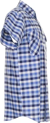 Produktbild von Planam Countryhemd 1/4 Arm Gr. 39/40 blau kariert